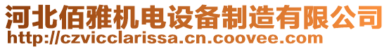 河北佰雅機(jī)電設(shè)備制造有限公司