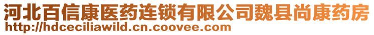 河北百信康醫(yī)藥連鎖有限公司魏縣尚康藥房