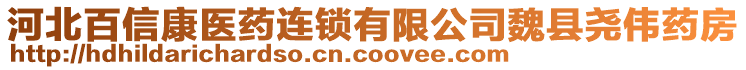 河北百信康醫(yī)藥連鎖有限公司魏縣堯偉藥房