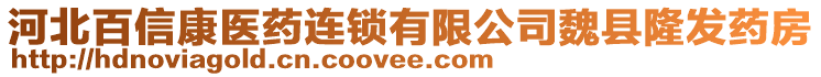 河北百信康醫(yī)藥連鎖有限公司魏縣隆發(fā)藥房