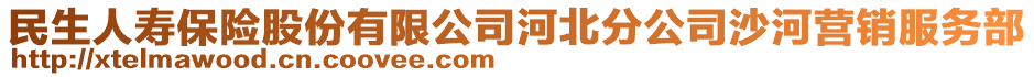 民生人壽保險(xiǎn)股份有限公司河北分公司沙河營(yíng)銷(xiāo)服務(wù)部