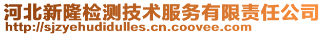 河北新隆检测技术服务有限责任公司