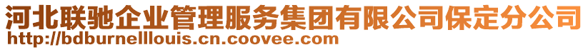 河北聯(lián)馳企業(yè)管理服務(wù)集團(tuán)有限公司保定分公司