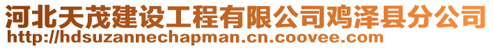 河北天茂建設(shè)工程有限公司雞澤縣分公司