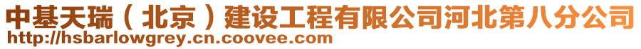 中基天瑞（北京）建設(shè)工程有限公司河北第八分公司
