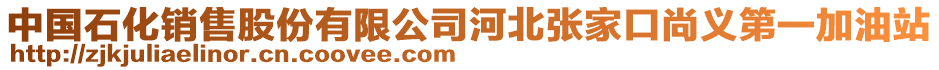 中國(guó)石化銷售股份有限公司河北張家口尚義第一加油站