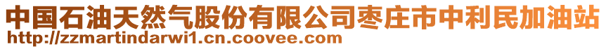 中國(guó)石油天然氣股份有限公司棗莊市中利民加油站