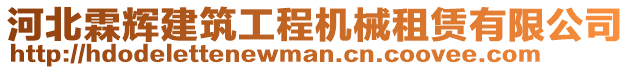 河北霖輝建筑工程機(jī)械租賃有限公司