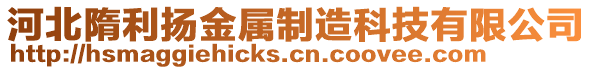 河北隋利揚(yáng)金屬制造科技有限公司