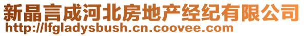 新晶言成河北房地產(chǎn)經(jīng)紀(jì)有限公司