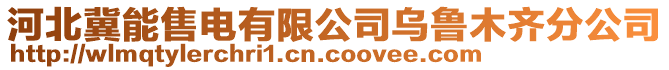 河北冀能售電有限公司烏魯木齊分公司