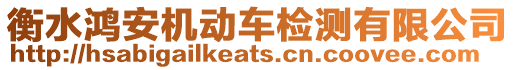 衡水鴻安機(jī)動(dòng)車檢測(cè)有限公司