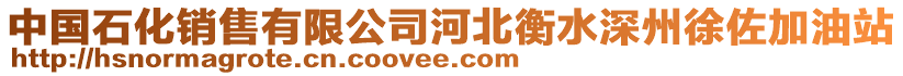 中國石化銷售有限公司河北衡水深州徐佐加油站