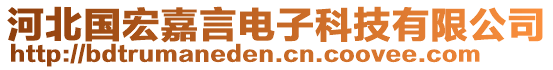 河北國宏嘉言電子科技有限公司