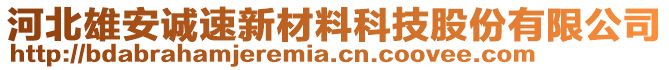 河北雄安诚速新材料科技股份有限公司