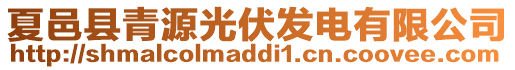 夏邑縣青源光伏發(fā)電有限公司