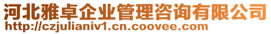 河北雅卓企業(yè)管理咨詢有限公司