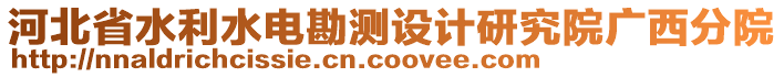 河北省水利水電勘測設(shè)計研究院廣西分院