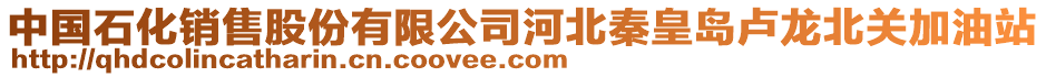 中國石化銷售股份有限公司河北秦皇島盧龍北關(guān)加油站