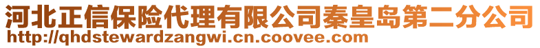 河北正信保險代理有限公司秦皇島第二分公司