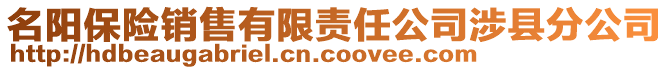 名陽(yáng)保險(xiǎn)銷售有限責(zé)任公司涉縣分公司