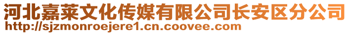 河北嘉萊文化傳媒有限公司長安區(qū)分公司