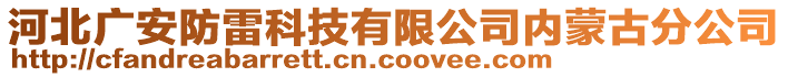 河北廣安防雷科技有限公司內(nèi)蒙古分公司