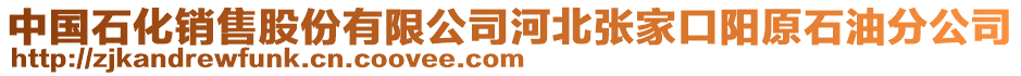 中國石化銷售股份有限公司河北張家口陽原石油分公司