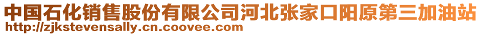 中國(guó)石化銷售股份有限公司河北張家口陽(yáng)原第三加油站