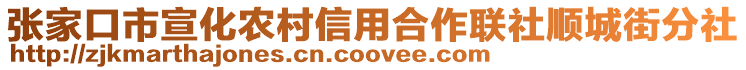 張家口市宣化農(nóng)村信用合作聯(lián)社順城街分社