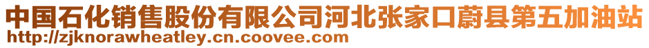 中国石化销售股份有限公司河北张家口蔚县第五加油站