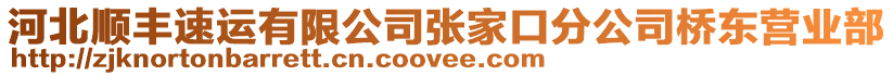 河北順豐速運有限公司張家口分公司橋東營業(yè)部