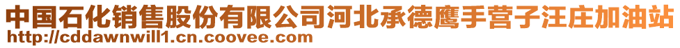 中國(guó)石化銷(xiāo)售股份有限公司河北承德鷹手營(yíng)子汪莊加油站