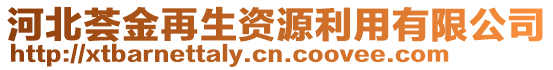 河北薈金再生資源利用有限公司