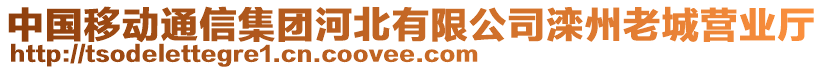 中國移動通信集團河北有限公司灤州老城營業(yè)廳