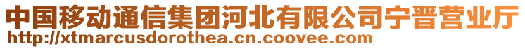 中國移動通信集團河北有限公司寧晉營業(yè)廳