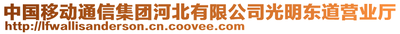 中國移動通信集團(tuán)河北有限公司光明東道營業(yè)廳