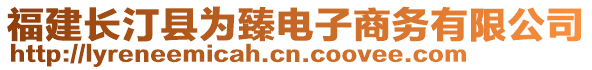 福建長(zhǎng)汀縣為臻電子商務(wù)有限公司