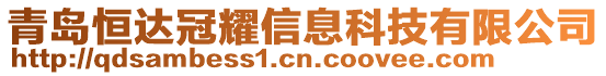 青島恒達(dá)冠耀信息科技有限公司