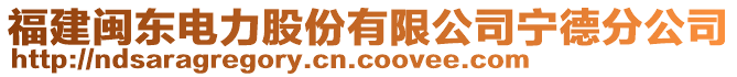 福建閩東電力股份有限公司寧德分公司