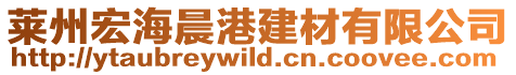 萊州宏海晨港建材有限公司