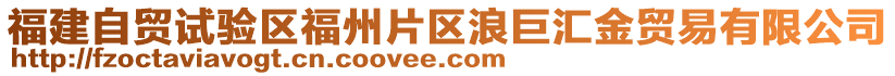 福建自貿試驗區福州片區浪巨匯金貿易有限公司