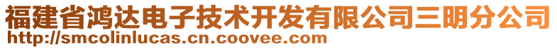 福建省鴻達(dá)電子技術(shù)開發(fā)有限公司三明分公司