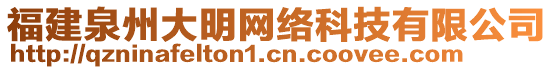 福建泉州大明網(wǎng)絡(luò)科技有限公司