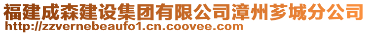 福建成森建設集團有限公司漳州薌城分公司