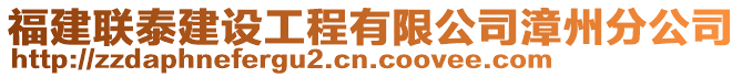福建聯泰建設工程有限公司漳州分公司