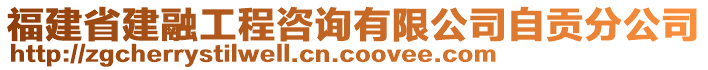 福建省建融工程咨詢有限公司自貢分公司