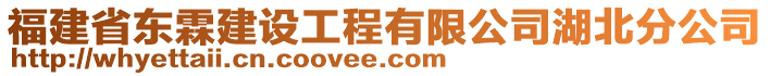 福建省東霖建設(shè)工程有限公司湖北分公司