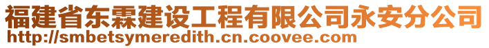 福建省東霖建設工程有限公司永安分公司