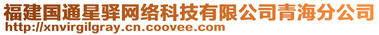 福建國通星驛網(wǎng)絡(luò)科技有限公司青海分公司